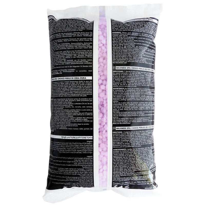 Waxness Spa Choice Purple Jasmine Demi Creamy No Rosin Hard Wax Beads 2.2 lb / 1 kg
