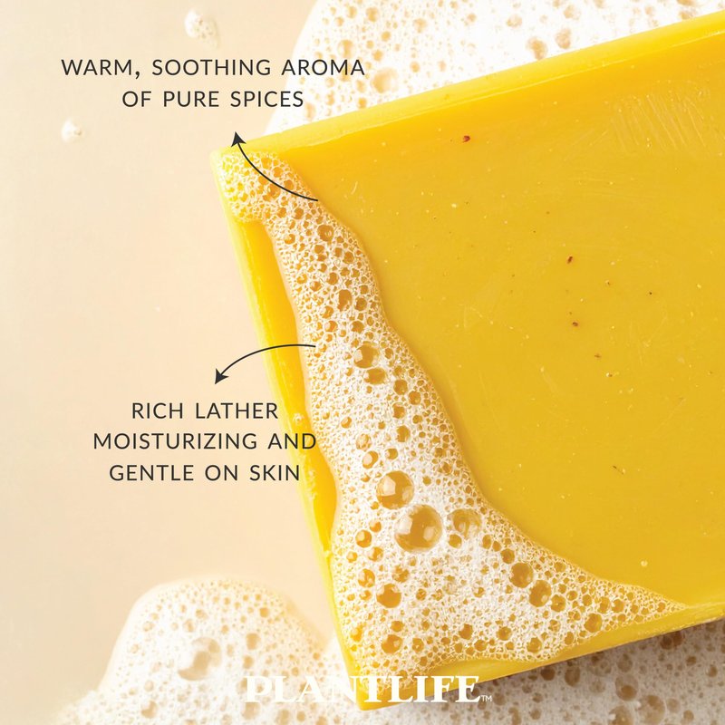 Plantlife Pumpkin Spice 3-pack Bar Soap - Moisturizing and Soothing Soap for Your Skin - Hand Crafted Using Plant-Based Ingredients - Made in California 4 oz Bar