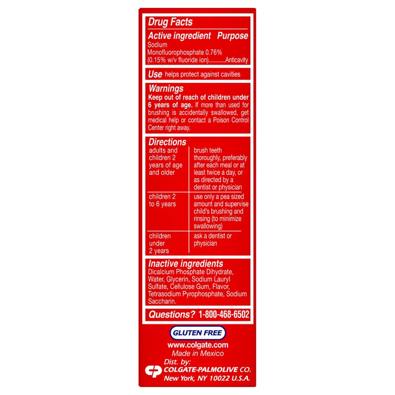 Colgate Cavity Protection Toothpaste with Fluoride, Minty Great Regular Flavor, Anti Cavity Toothpaste, 24 Pack, 1 Oz Tubes