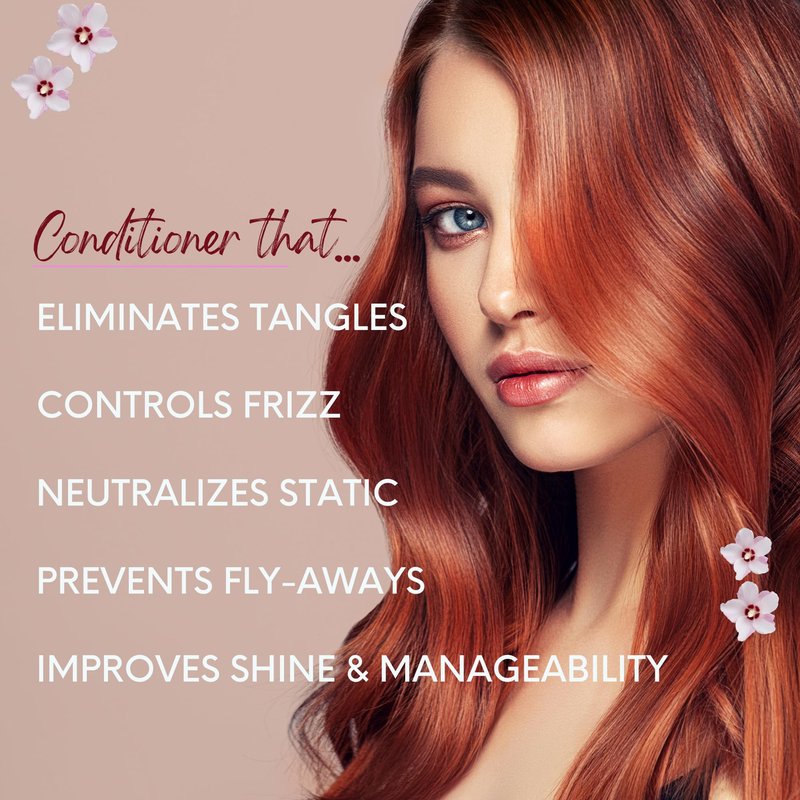 DermOrganic Daily Hydrating Conditioner for Dry Hair - Rinses Out Tangles, Controls Flyaways, Smooths and Softens, 33.8 oz