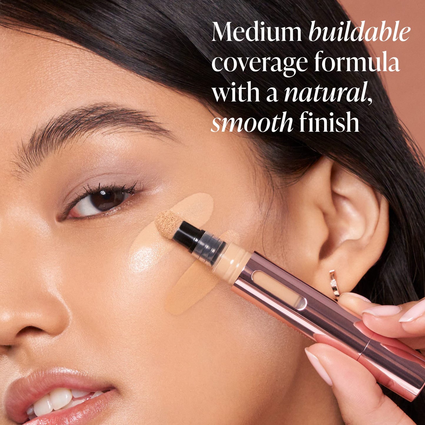 Mally Beauty - The Plush Pen Brightening Concealer Stick - Cashmere - Hydrating Turmeric, Vitamin E, and Hyaluronic Acid Infused Formula - Medium Buildable Coverage with a Natural, Smooth Finish