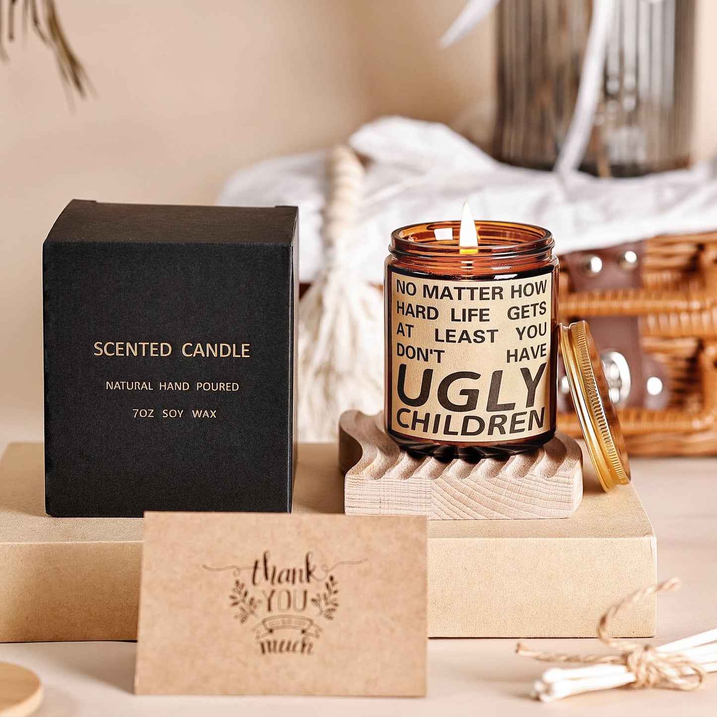 Mothers Day Gifts for Mom from Daughter, Mom Gift, Funny Birthday Gifts for Moms, Moms Birthday Gift from Daughter, Mothers Day Lavender Soy Scented Candles