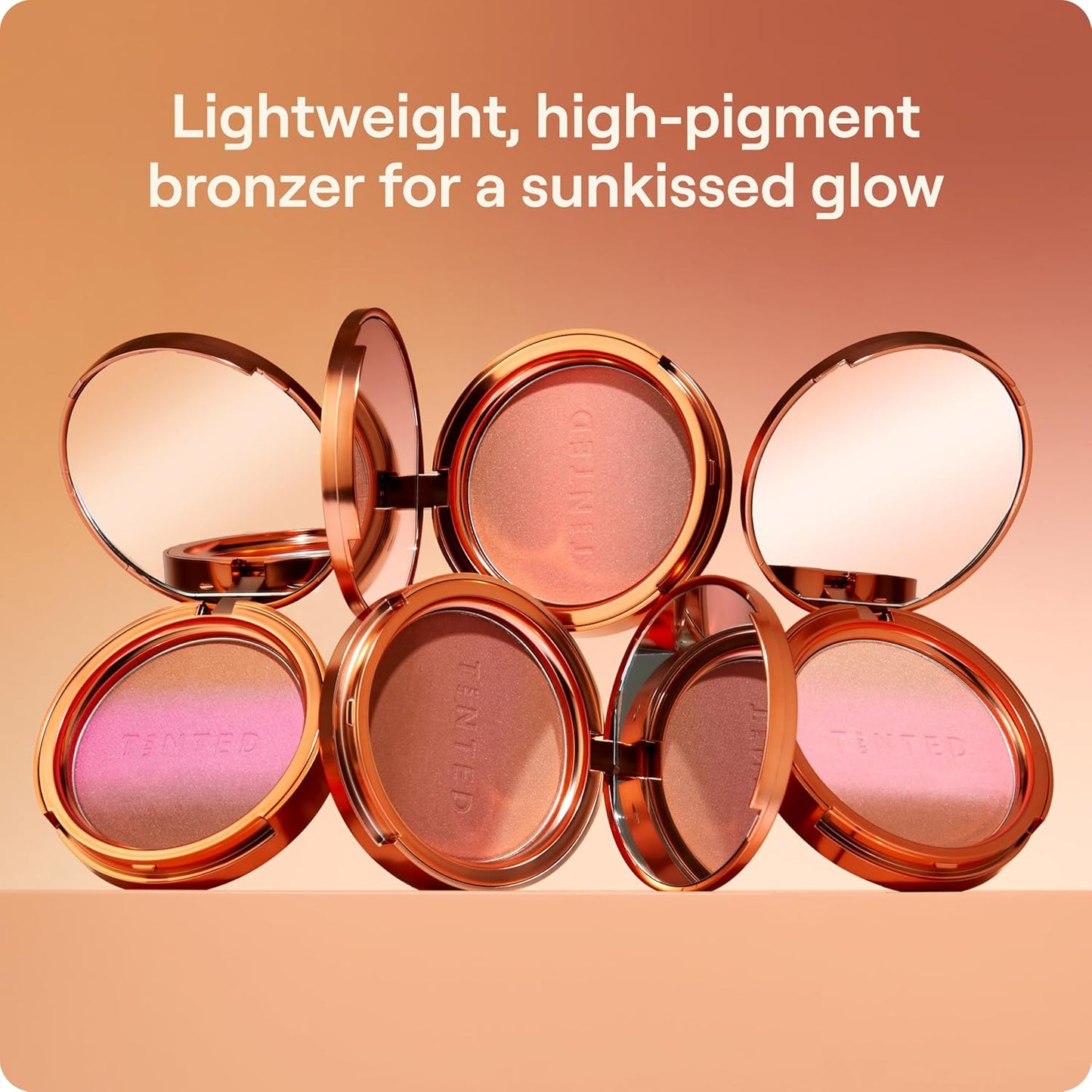 Live Tinted Huebeam Blushing Bronzer - Lightweight, Buildable & Blendable Formula for Sunkissed Skin | Sahara Sunset Color