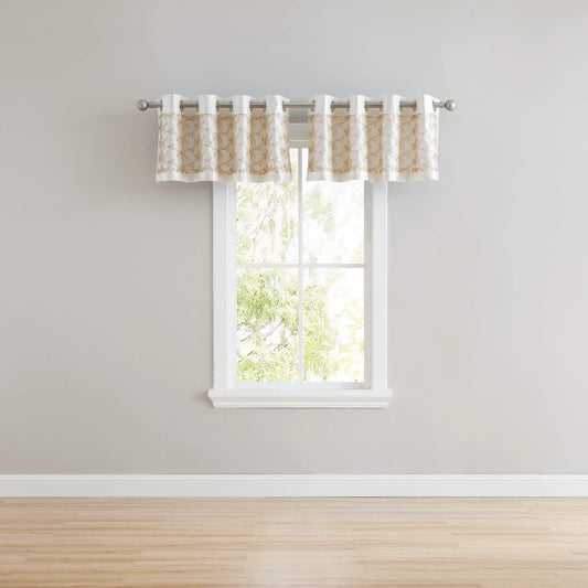Stylemaster Cody Grommet Valance with Metallic Band