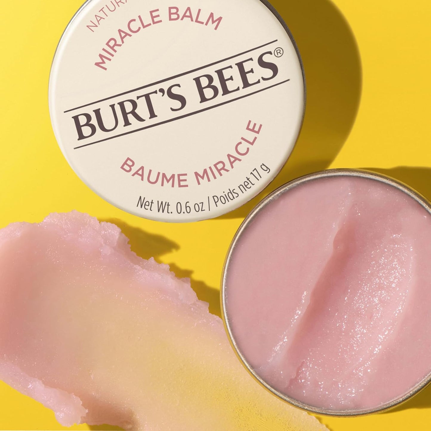 Burt's Bees Miracle Balm - 100% Natural Hydrating Balm for Dry Skin | 0.6 Ounce Tin