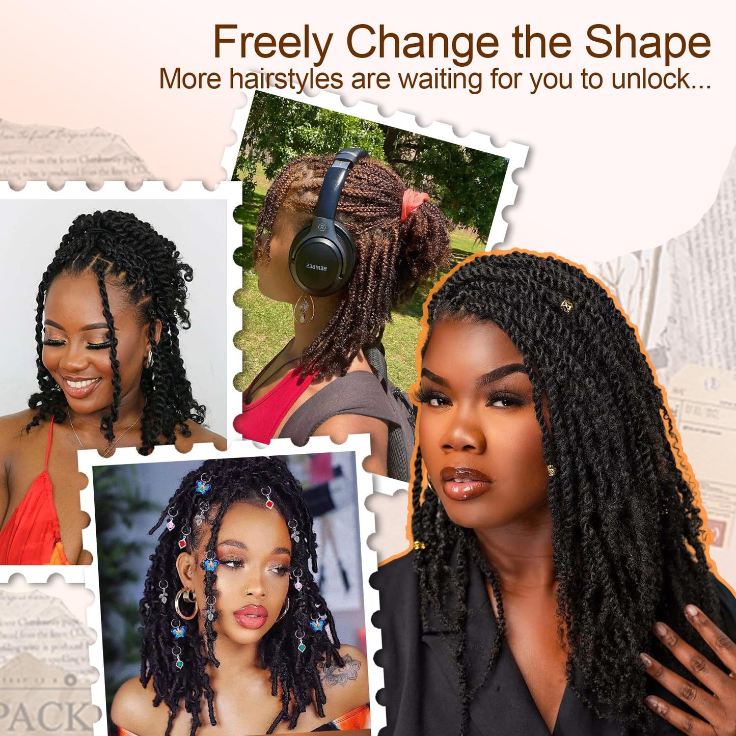 Afro Kinkys Bulk Human Hair 16 Inch 50g 4c Kinky Curly Bundles Braiding Hair(1B, 16 Inch(Pack of 1))