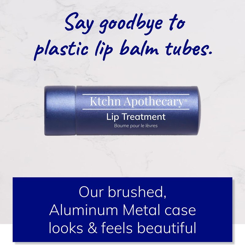 Ktchn Apothecary 100% Natural Ultra-Hydrating Lip Balm & Conditioner-in-1 | Hydrate & Soften Dry/Chapped Lips | Silky Smooth, Never Waxy | Men & Women | Pack of 2