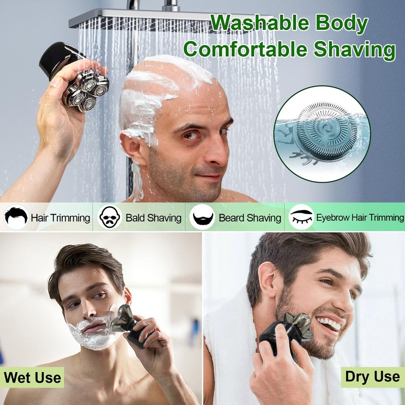 12 Pack Shaver Head Replacement Blade compatible with Sku*l Shaver Pitbull Gold PRO Shaver Replacement Blade 4 Head