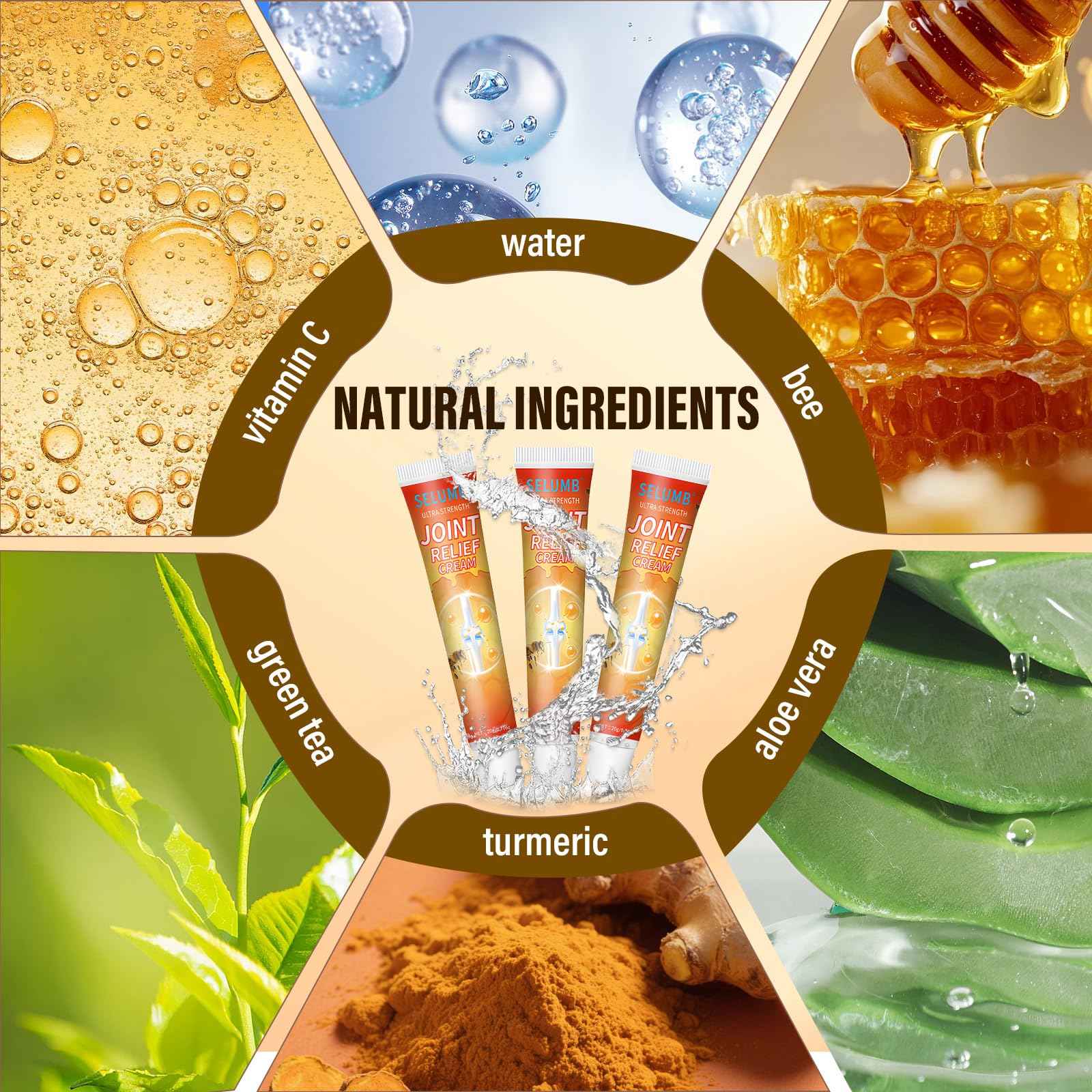 TFSUDI 3Pcs Joint Relief Cream Arthritis Ultra Strength, Joint Advanced Cream, for Back, Neck, Feet, Shoulde