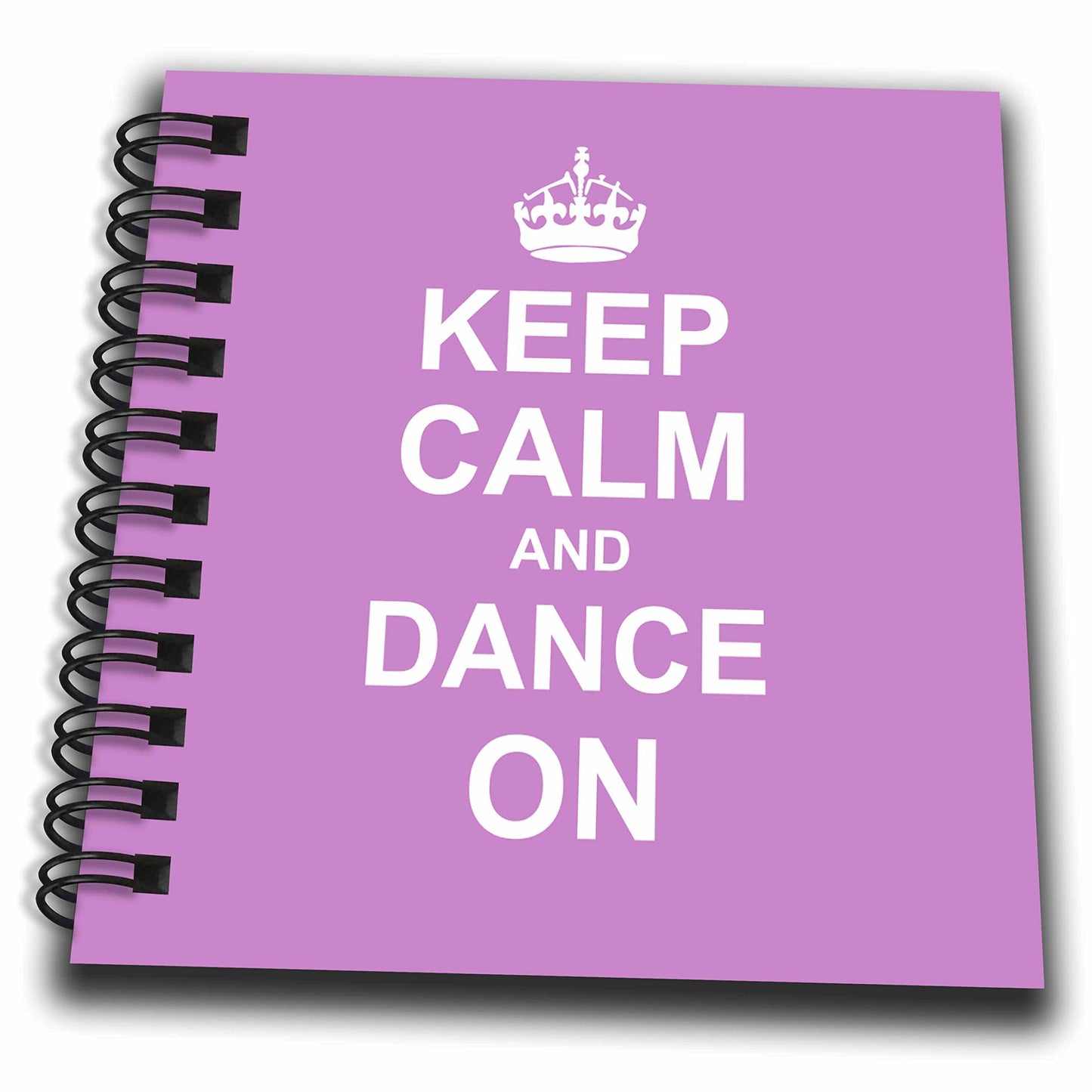 3dRose Keep Calm and Dance on-Carry on Dancing-Gifts for Dancers-Girly Pink Fun Funny Humor Humorous-Mini Notepad, 4 by 4" (db_157705_3)