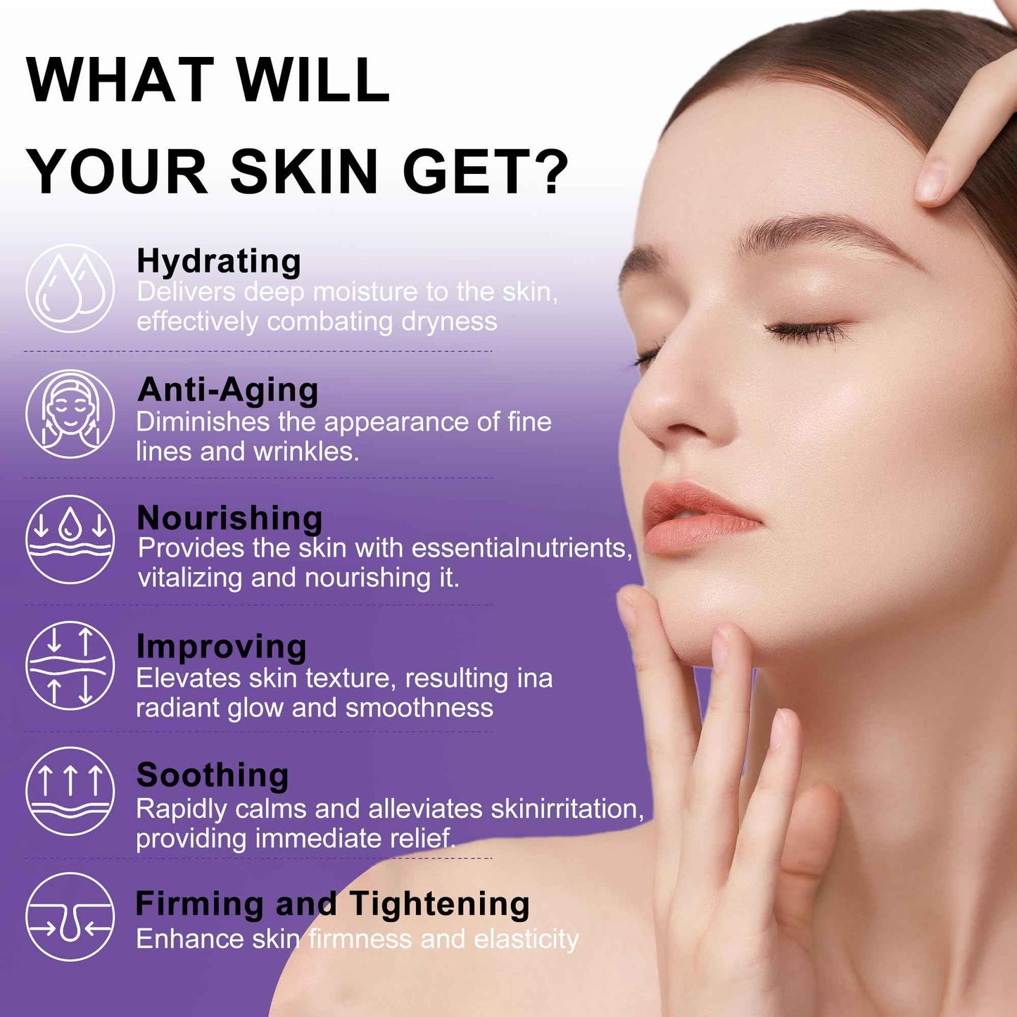 Skin Care Set,6Pcs Professional Womens Teens Tighten Lift Firm Skincare,Hydrate Anti-Aging Facial Routine Kit Travel Gift Set,Birthday Christmas Secret Santa Gifts for Women Teenage Girl Wife Mom