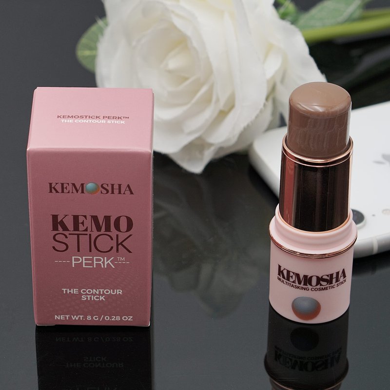 KEMOSHA Kemostick Perk – Creamy and Luxurious Liquid Contour Stick – Vegan Cream Contour Balm for All Skin Types – Lightweight Formula with Quick Application – Sweatproof Contour Wand