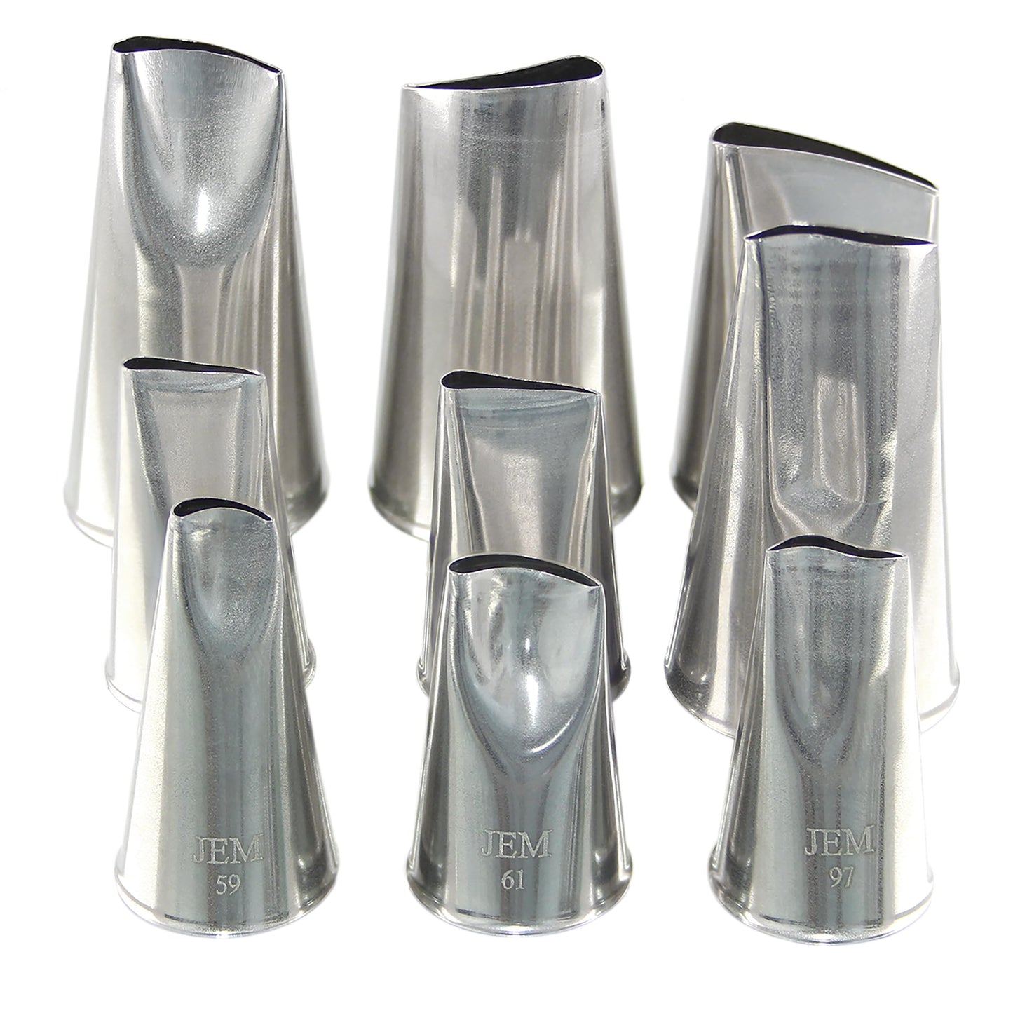 Jem Enterprises Large Petal/Ruffle Piping Nozzle-Cake Decorating Tip #116, Standard, Silver