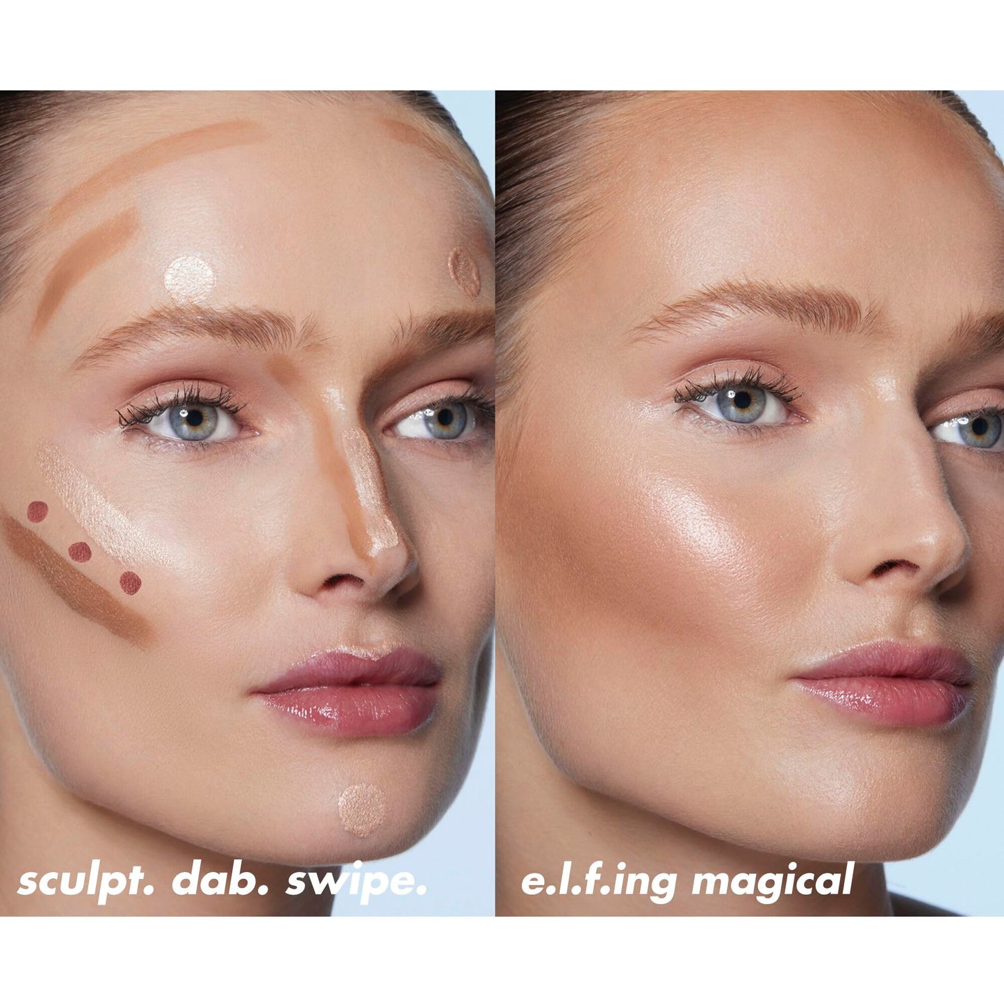 e.l.f. Halo Glow Contour Beauty Wand, Liquid Contour Wand For A Naturally Sculpted Look, Buildable Formula, Vegan & Cruelty-free, Medium/Tan