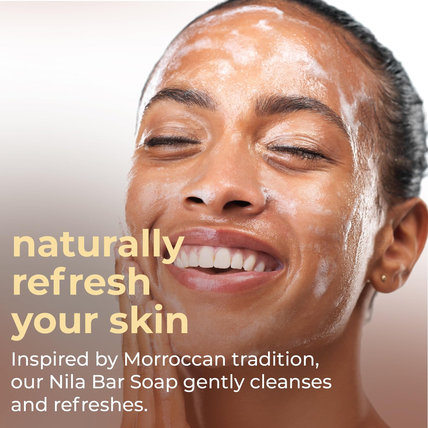 Natural Elephant Nila Bar Soap Cleanser | 3.52oz (100g) | Moroccan Nila Zarka Indigo