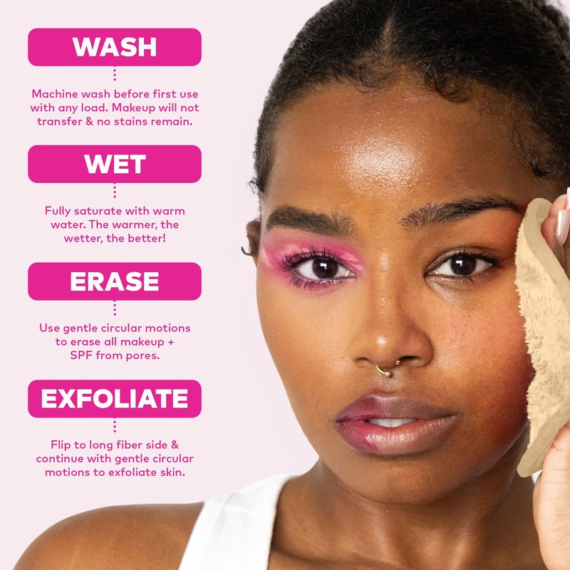 The Original Makeup Eraser 7-Day Set, Erase All Makeup With Just Water, Including Waterproof Mascara, Eyeliner, Foundation, Lipstick, Sunscreen, and More! Leopard, 7ct