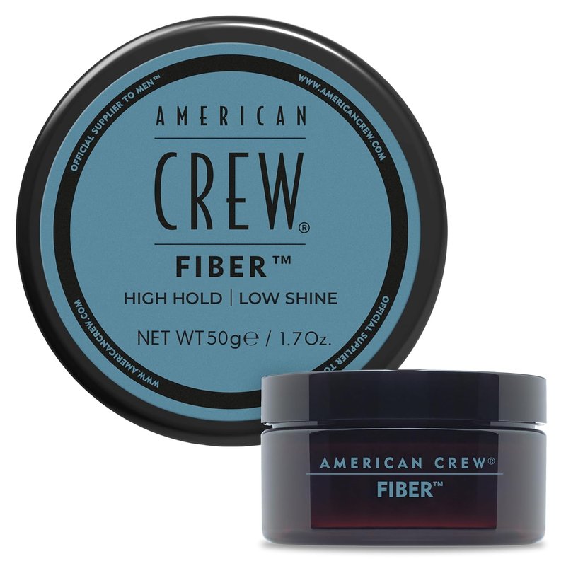 American Crew Men's Hair Fiber - High Hold, Low Shine Styling Gel | Travel Size 1.7 oz