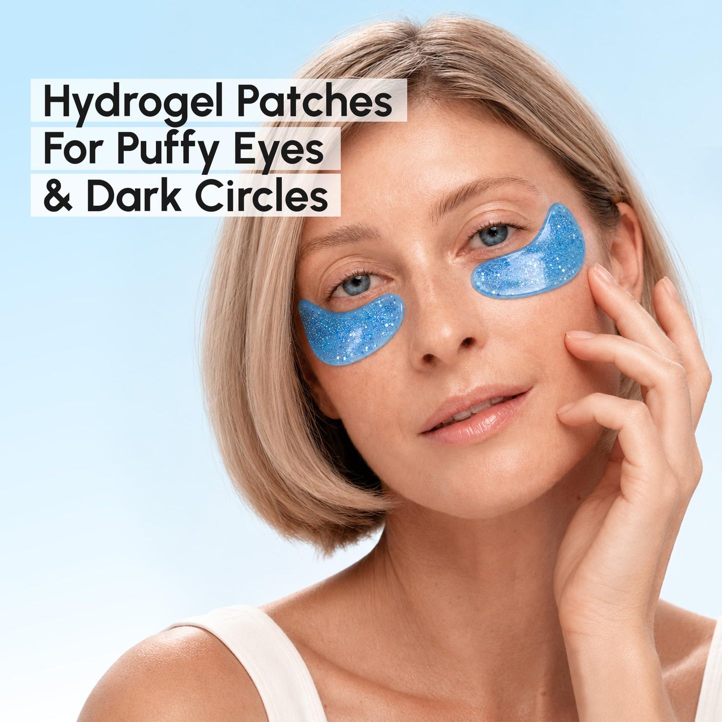 MAREE Eye Gels - Cooling Pads Under Eye Patches for Puffy Eyes and Dark Circles with Collagen & Hyaluronic Acid - Anti Wrinkles Under Eye Masks Skincare Treatment for Puffiness - Parches Para Ojeras