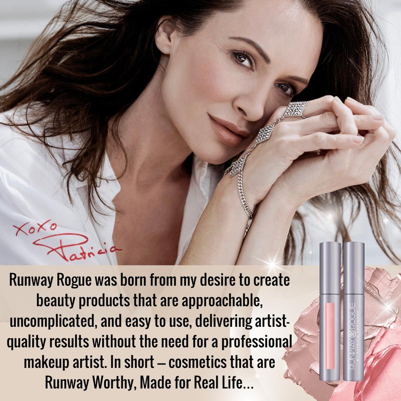 Runway Rogue Designer Liner Lip Pencil, Matte Soft Mocha Lip Liner Pencil and Lip Liner Sharpener, ‘Trendsetter’