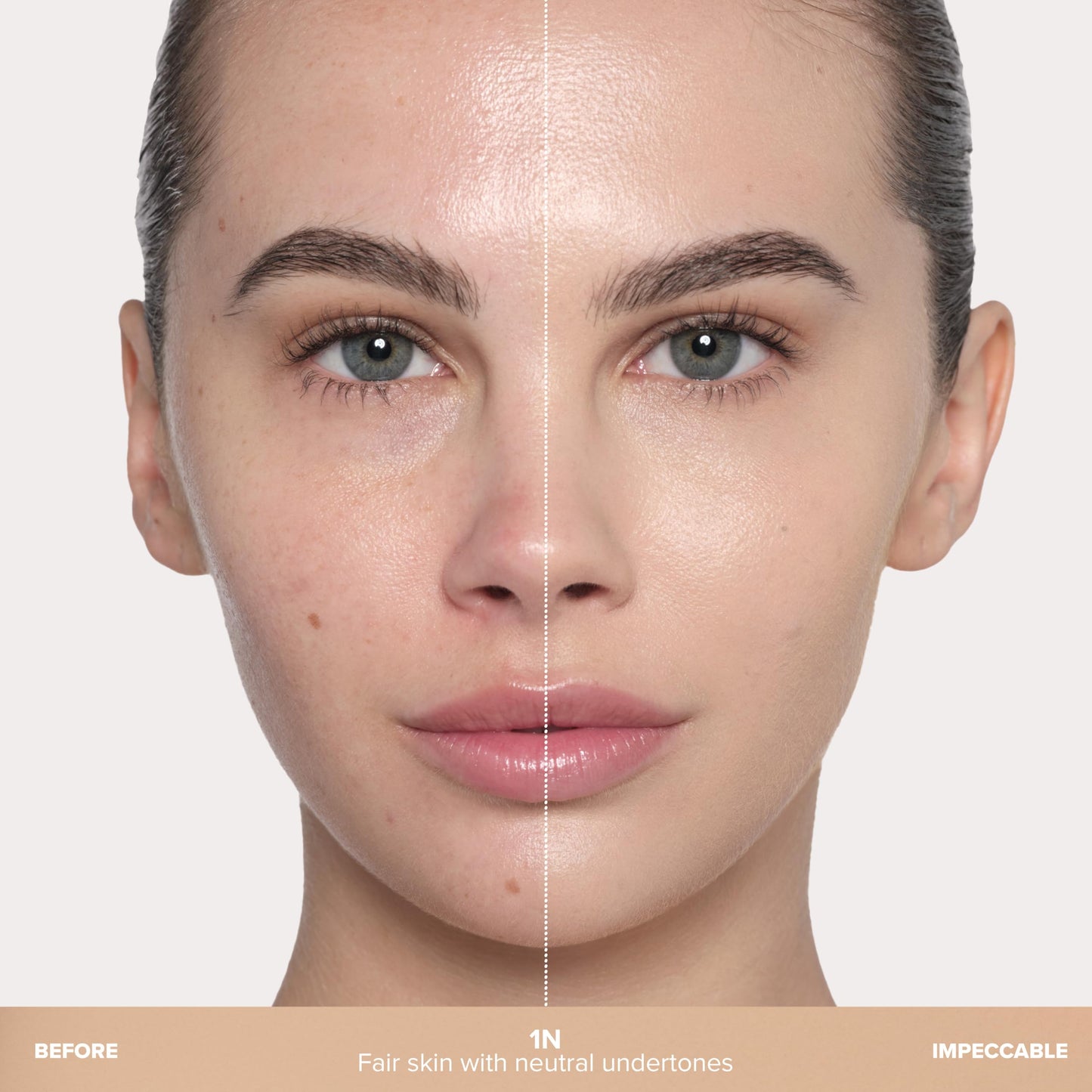 Anastasia Beverly Hills Impeccable Blurring Second Skin Matte Foundation - Full-Coverage Long-Wear Foundation with Soft-Focus Blurring Finish for Smooth Natural-Looking Skin - 1N