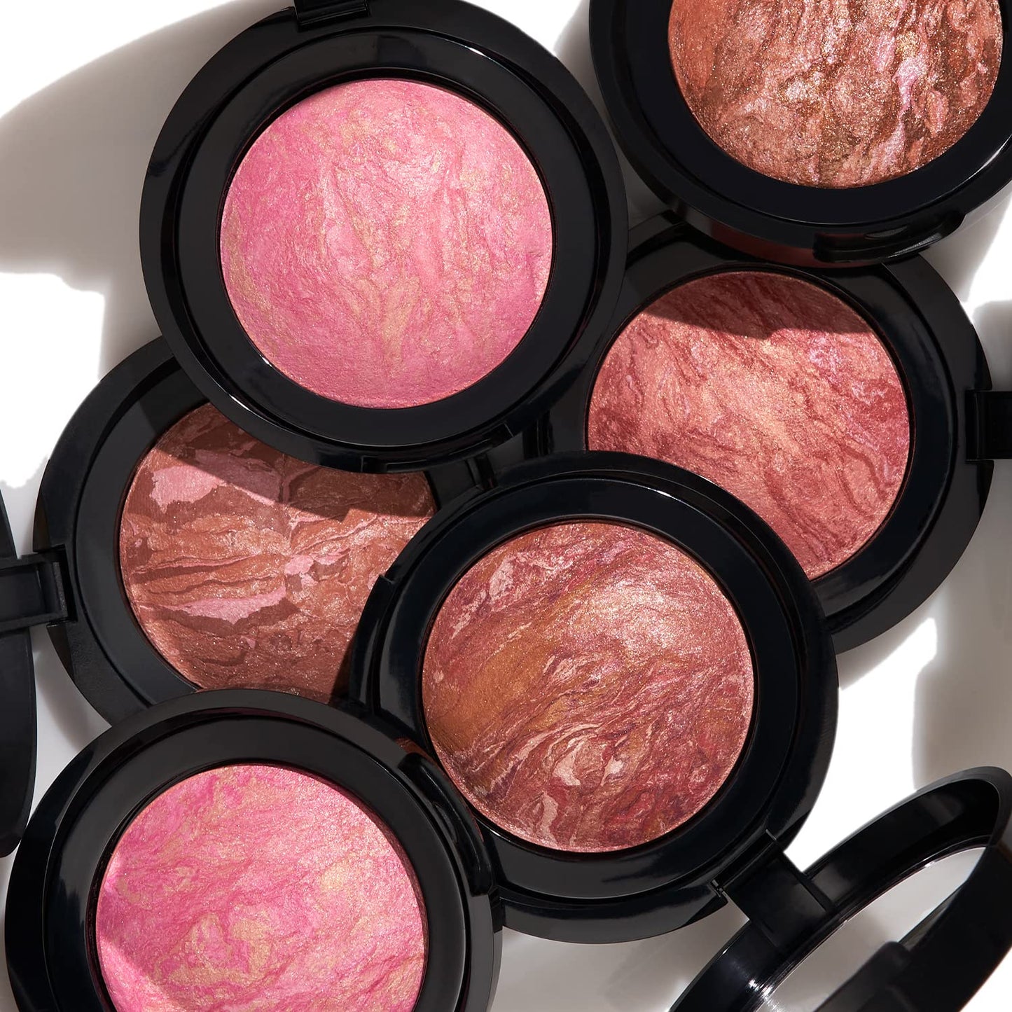 Laura Geller Baked Blush-n-Brighten | Sunlit Rose with Angled Blush Brush Bundle