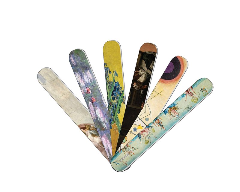 Creanoso Famous Art Custom Designed Series 2 Emery Board Nail Files (24-Pack) Awesome Gifts and Beauty Tools for Teens, Adults, and Professionals