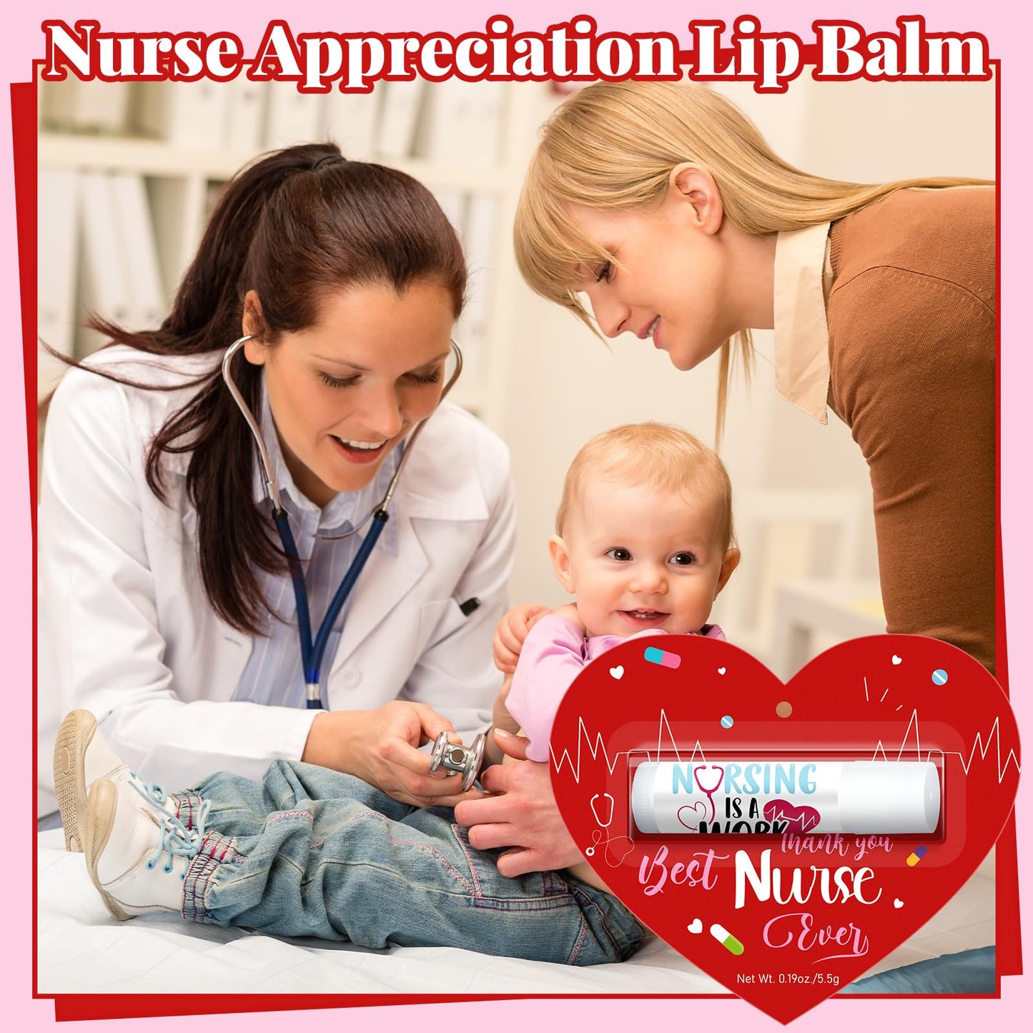 Sacubee 30 Pack Nurses Appreciation Gifts Bulk Nurses Week Lip Balms Hospital Staff Team Thank You Gifts Best Nurse Ever Appreciation Party Favors for Coworkers Midwife Women Volunteer Presents