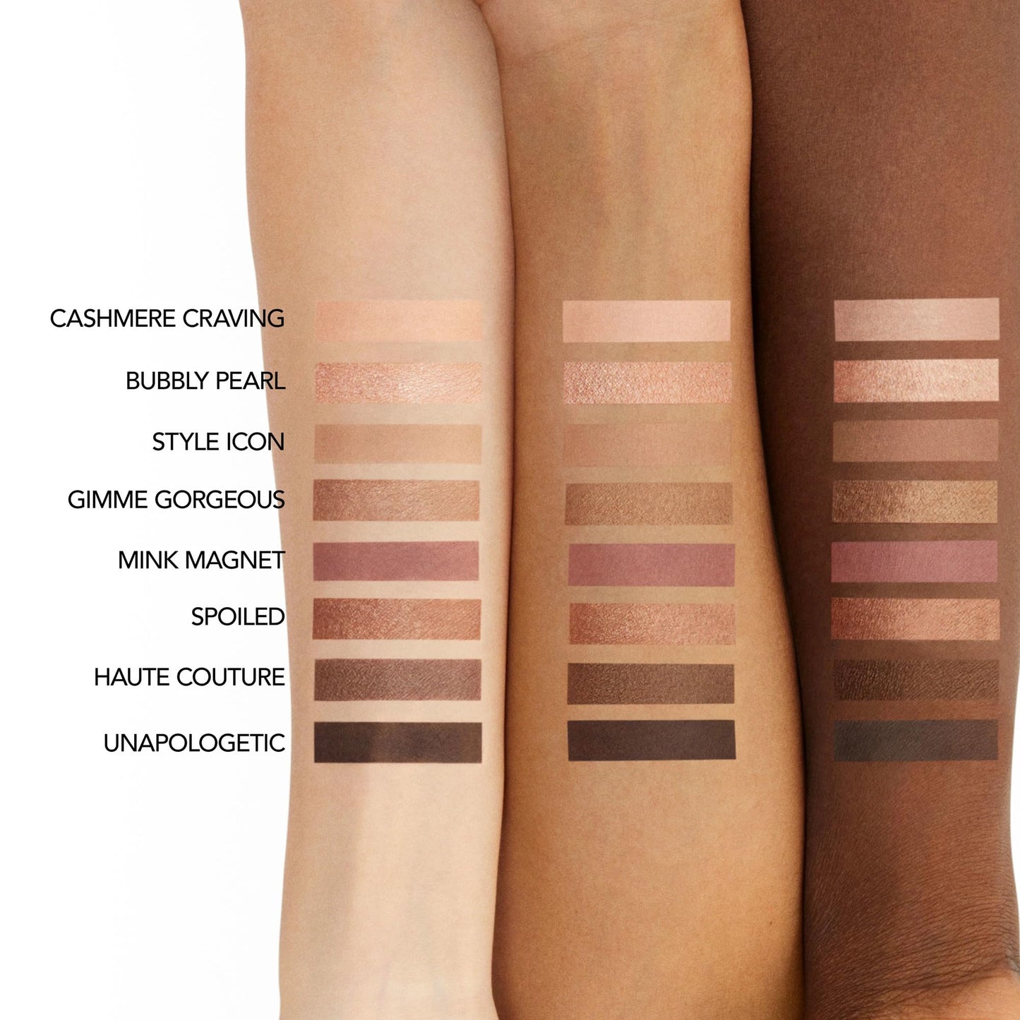 BUXOM Makeup Eyeshadow Palette, High-Pigment Shades, Primer-Infused for Long-Lasting Wear, Blendable Matte, Shimmer & Satin Finishes, Talc-Free, Cruelty-Free, Iconic Nudes