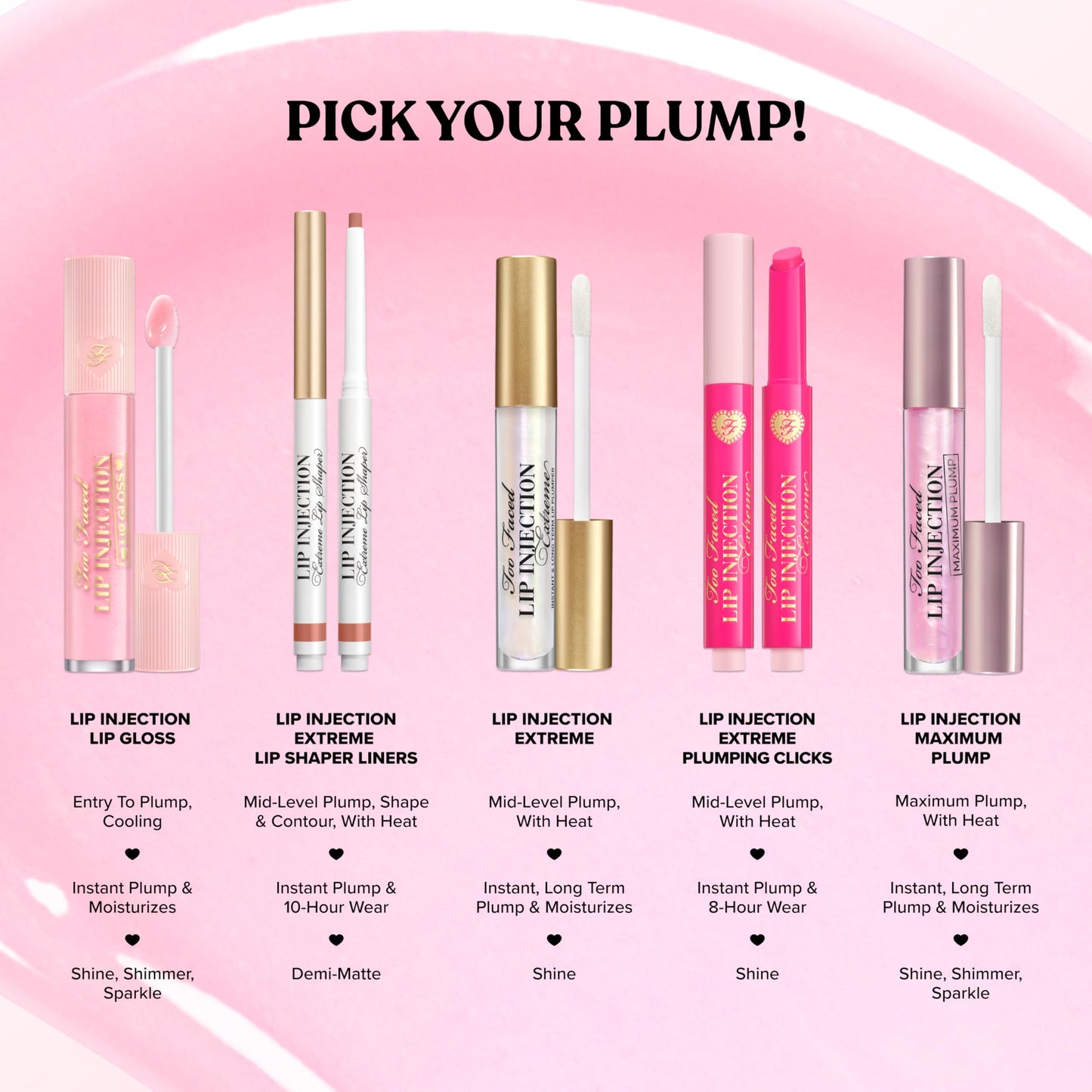Too Faced Lip Injection Maximum Plump Extra Strength Lip Plumper Gloss | Hydrating, Volumizing, + Plumping, 0.14 Fl Oz, Blueberry Buzz