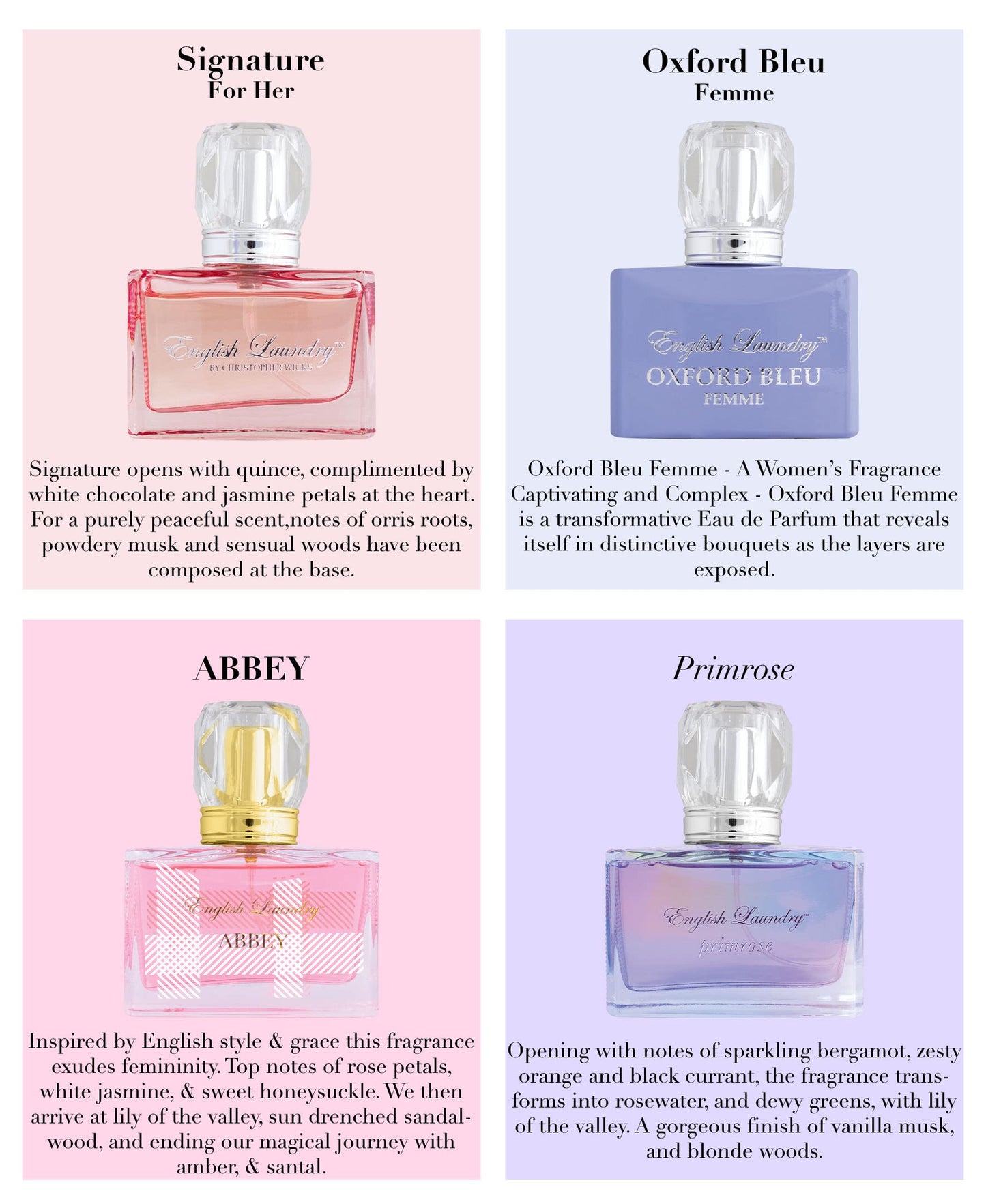 Bright English Collection by English Laundry Eau De Parfum, 0.68 Fl Oz (Pack of 4)