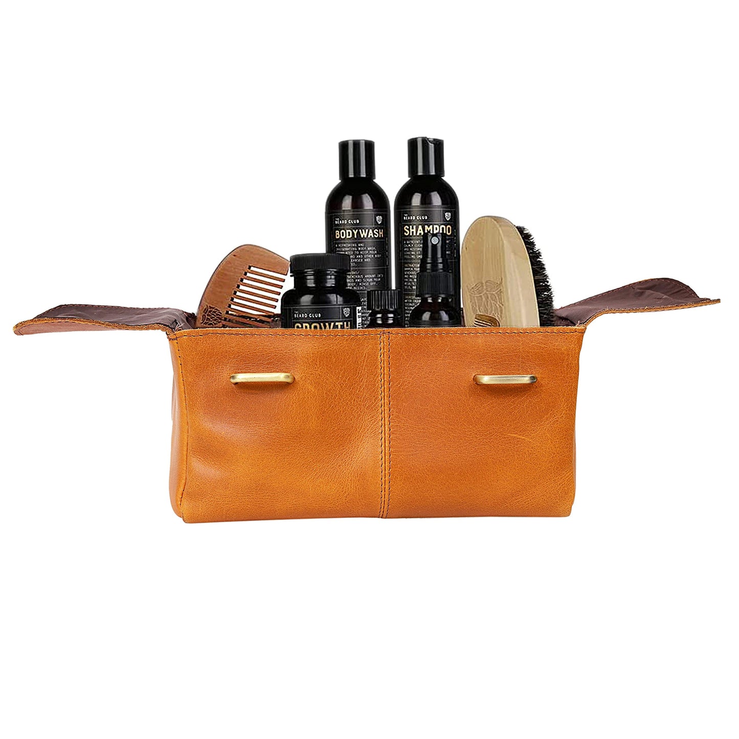 Leather Toiletry Bag | Dopp Kit | Makeup Bag | Travel Organizer for Men & Women