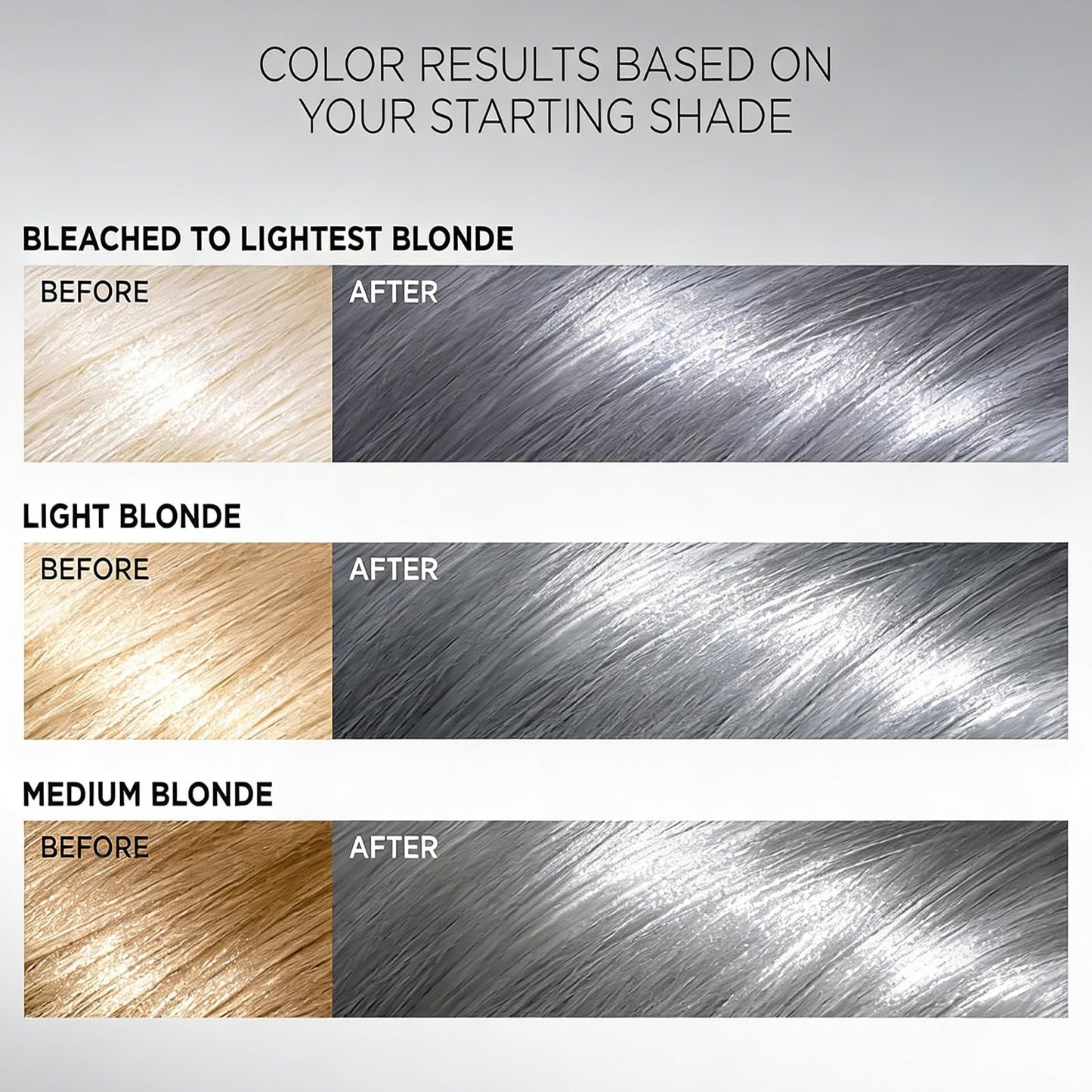 Silver Hair Dye - Silver Color for Dark Hair, Plant-Infused Nourishing Formula, Temporary Vibrant Shade(3PCS)