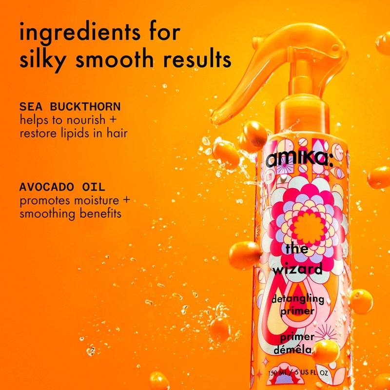 amika the wizard detangling hair primer, 150ml