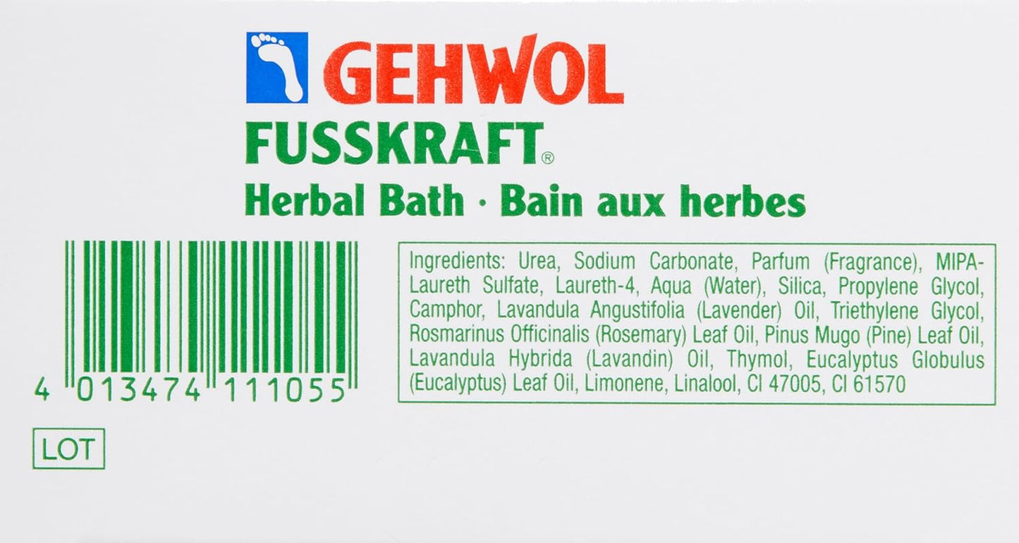 GEHWOL Herbal Bath Soak - Relaxing Foot Soak with Natural Ingredients | 14.1 oz