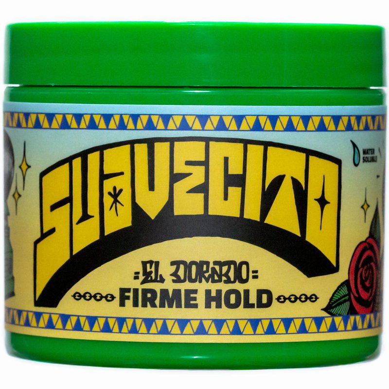 Suavecito Pomade Firme (Strong) Hold 4 oz, 1 Pack - Pomade For Men - Medium Shine Water Based Wax Like Flake Free Hair Gel - Easy To Wash Out - All Day Hold For All Hair Styles - El Dorado