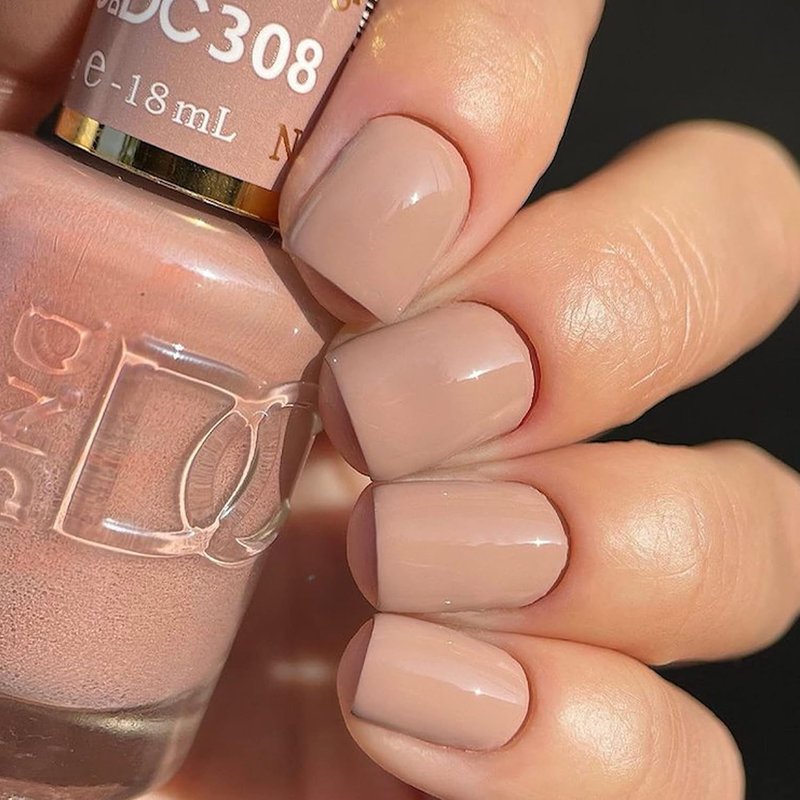DND Gel Polish Set - Brown Collection UV/LED Gel & Air Dry Nail Lacquer Duo | 0.5 Fl Oz Each