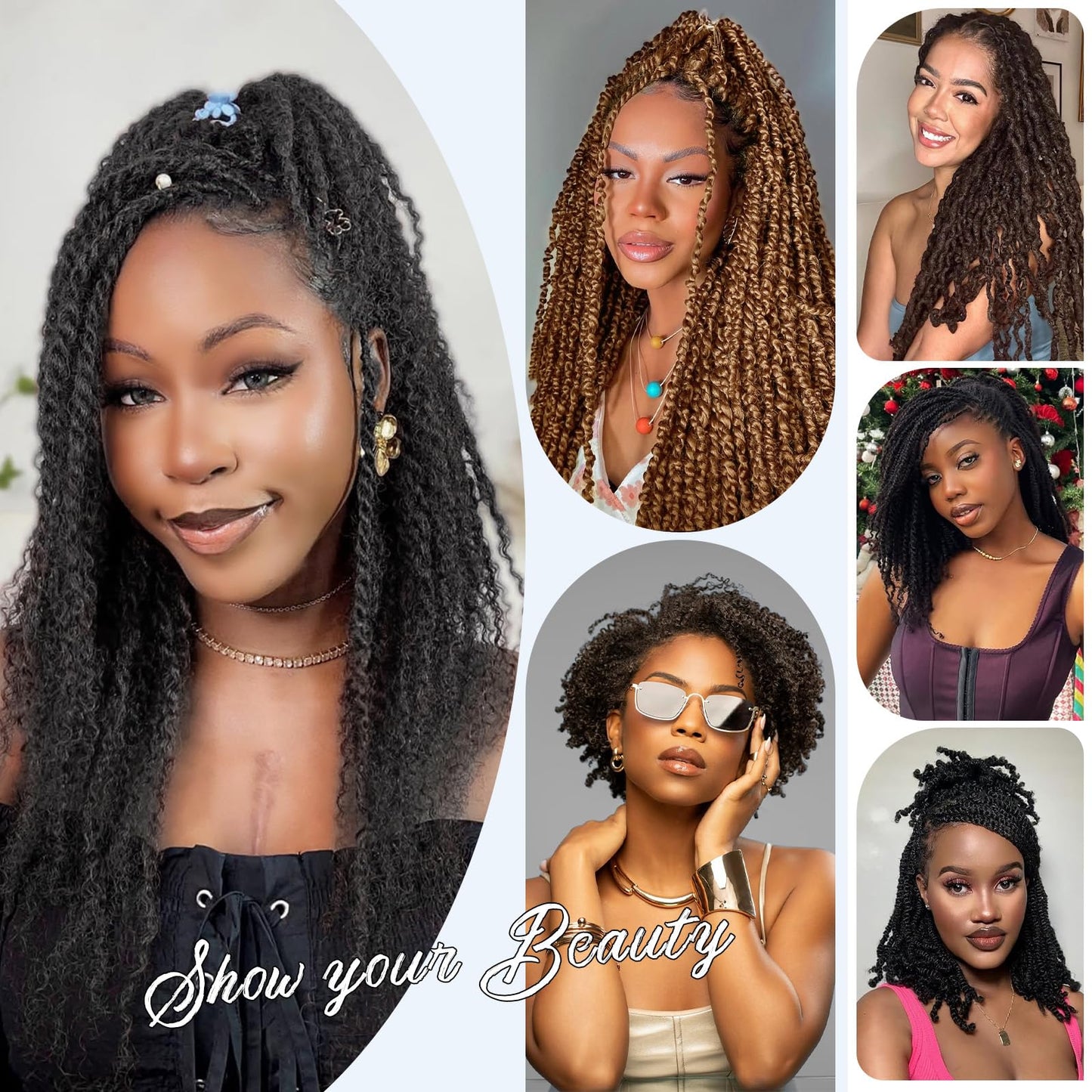 Afro Kinkys Bulk Human Hair,12 Inch 50g/Pack Afro Kinky-Curly Human Hair Bulk for Mini Twist,4c Auburn Brown Bulk Human Braiding Hair For Micro,Crochet,Repair, Dreadlocks,Locs Extensions #30