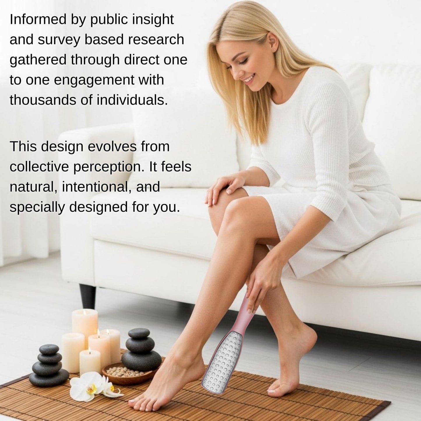 Professional Foot File & Callus Remover 2-in-1 Set – 9.6" Foot Rasp with 6.7" Nail File Included–Elegant Rose Gold–Dual-Sided, Durable & Hygienic Pedicure Tool for Smooth, Soft Feet–Wet & Dry Use