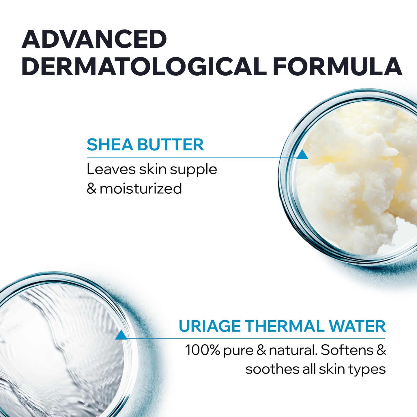 Uriage Eau Thermale Moisturizing Body Lotion With Shea Butter & Hyaluronic Acid, Hydration For 24 Hours, Light Silky Body Moisturizer, Lovely Floral Scent