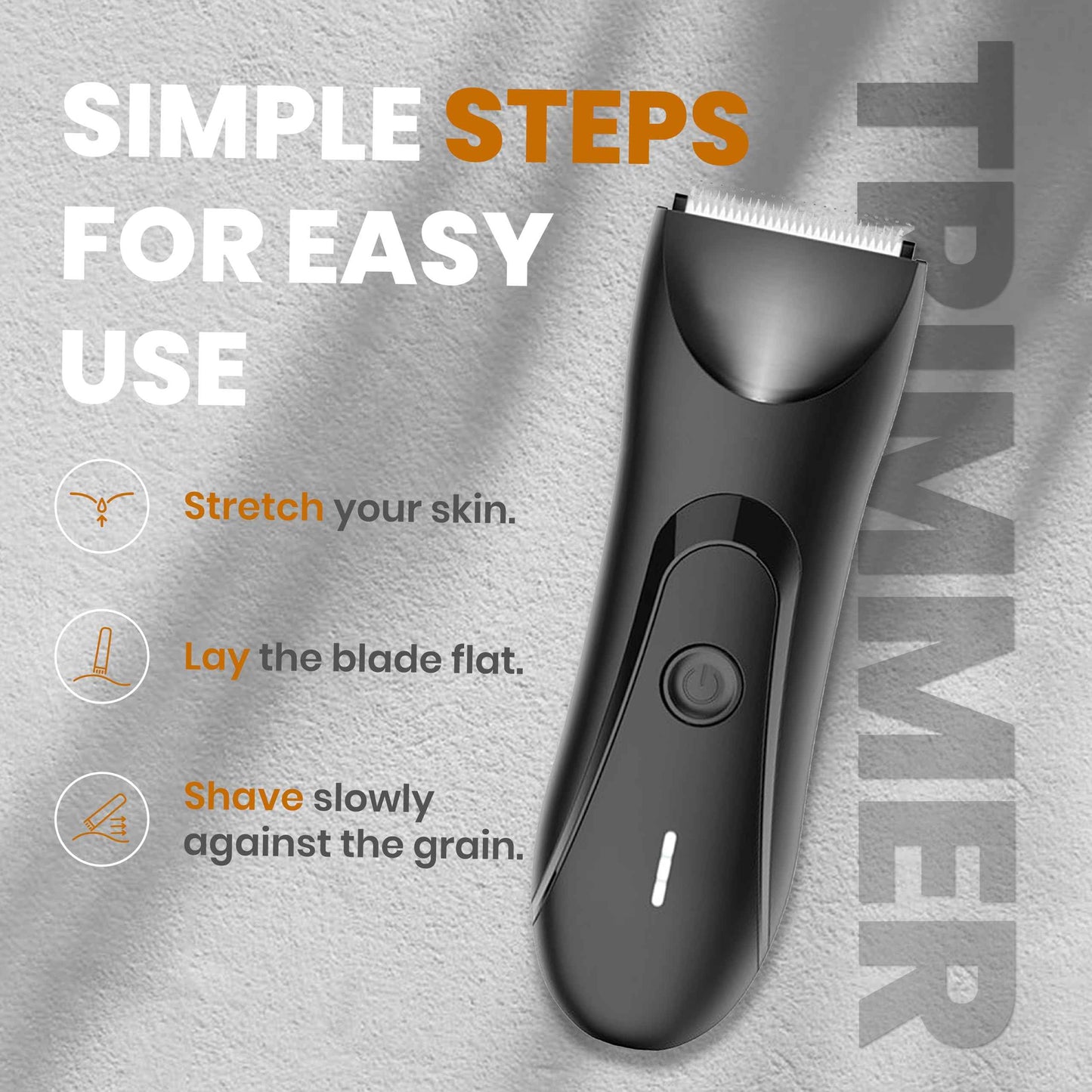BLIVORRA Next Gen Premium Body & Pubic Hair Trimmer – Waterproof Electric Ball Shaver & Groin Hair Clipper with Ceramic Blades – Rechargeable Wet/Dry Trimmer for Men & Women, Chest, Legs, Bikini