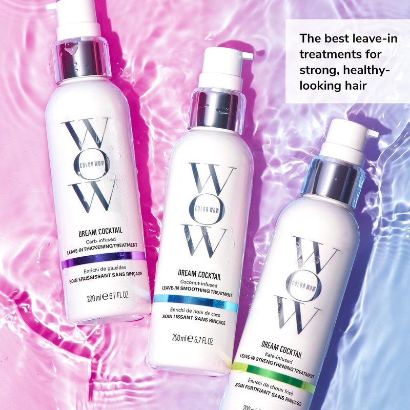 COLOR WOW Dream Cocktail Kale Infused Leave-in Treatment – for fragile, damaged hair | Reduce hair breakage by 50% in a single use | Powerful heat protectant