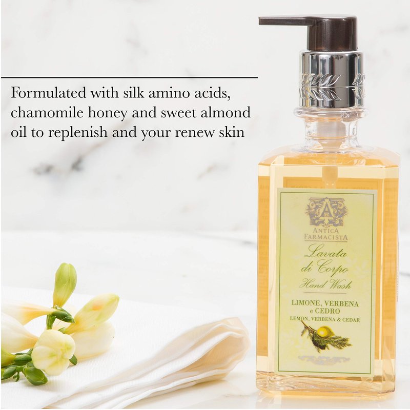 Antica Farmacista Hand & Body Wash - Luxury Nourishing & Hydrating Hand Cleansing Wash - Bath & Body Gift - Peonia, Gardenia & Rosa, 10 fl oz