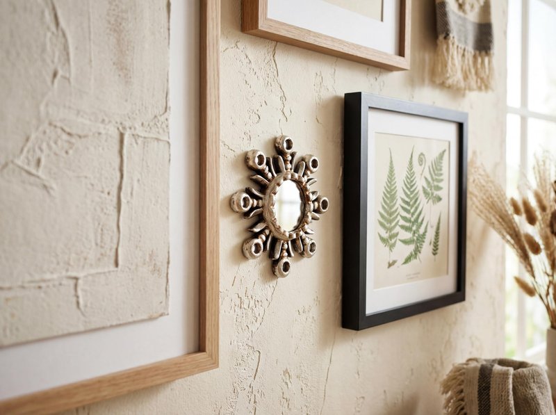 DecorContreras Handmade Small Sun Mirror from Peru – Hand-Carved Wood Round Mirror 6in with Silver Leaf Finish - Unique Gift for Housewarming or Birthday (Silver)