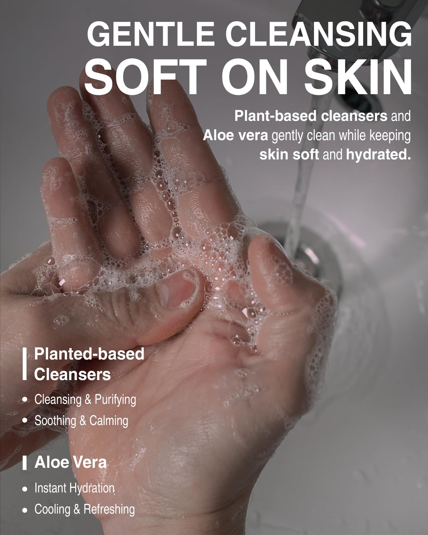 Pleuvoir Hand Wash Floral Musk - Hydrating Liquid Hand Soap - Creamy Musk Wildflower Garden Scent - Moisturizing with Hyaluronic Acid, Ceramides - Vegan, K-Beauty 10 fl.oz