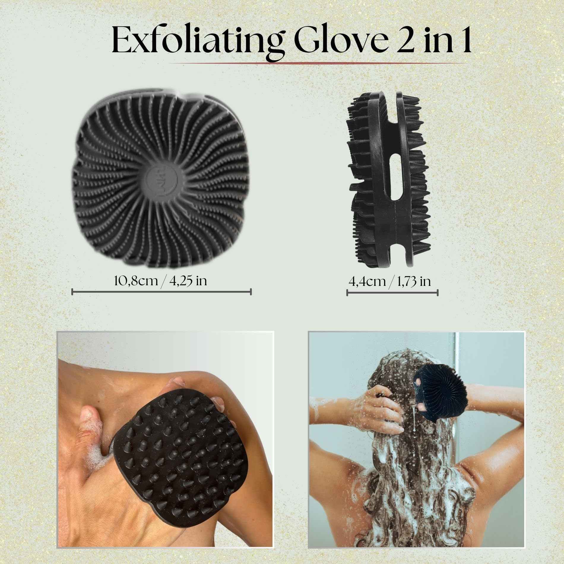 Body Scrub Set - Body Exfoliator - Himalayan Salt Scrub - Butter Scrub and Sugar Scrub - Exfoliating Wash set - Skin Care Set - All Skin Types with Scrubber Silicone