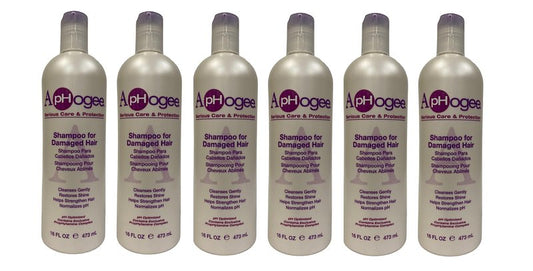 Aphogee Shampoo for Damaged Hair, 16 oz (Pack of 6)