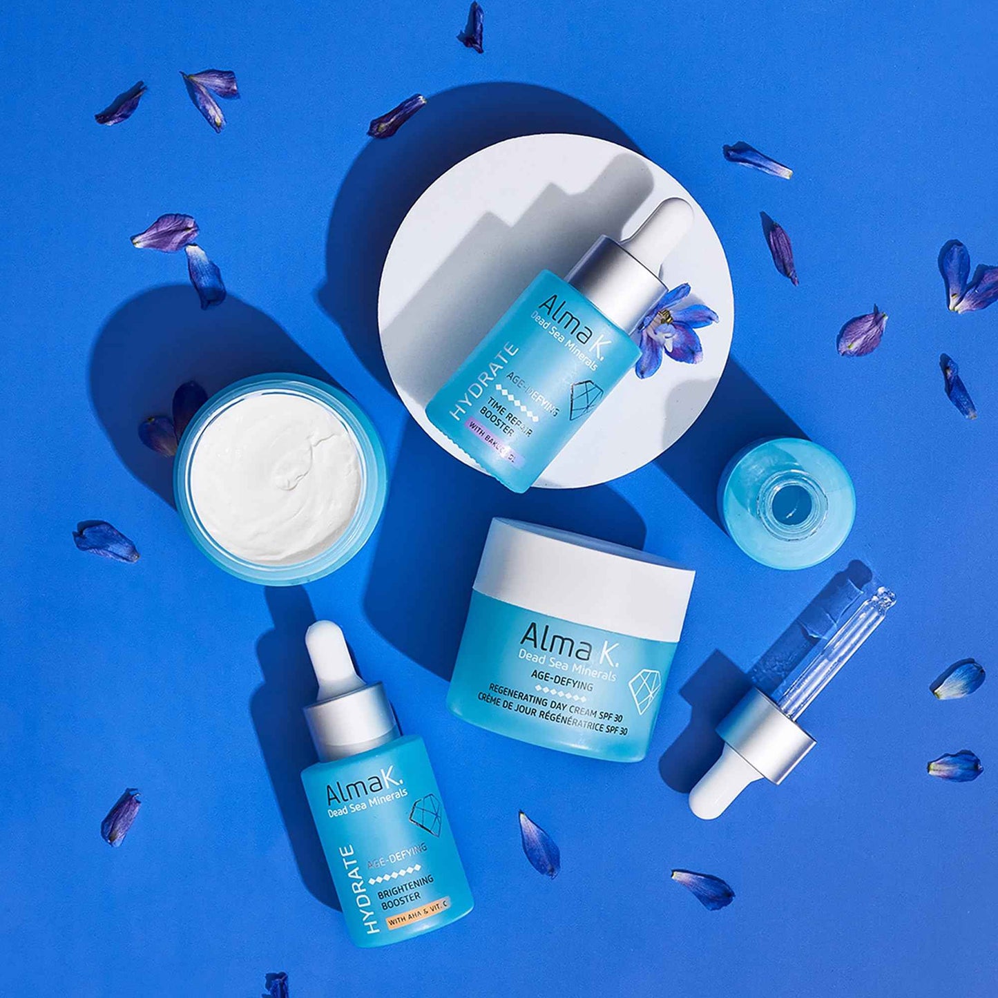 Alma K Brightening Booster - Vitamin C Face Serum with AHA, Hydrating and Brightening Serum for Women, Anti Aging, Improve Appearance of Fine Lines & Wrinkles - 1 oz