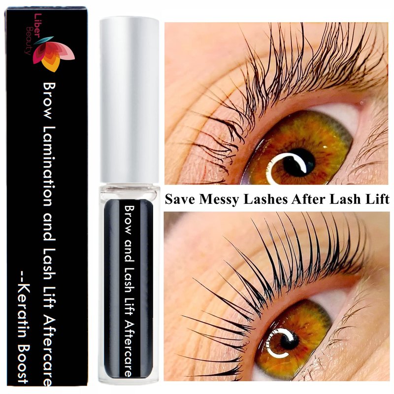 Brow Lamination Aftercare,Lash Lift Care,Eyelash Perm Nutrition, Treat Burning Eyebrow Save Messy Lash, 8 weeks Keratin Care For Perm/Lift(7ml)