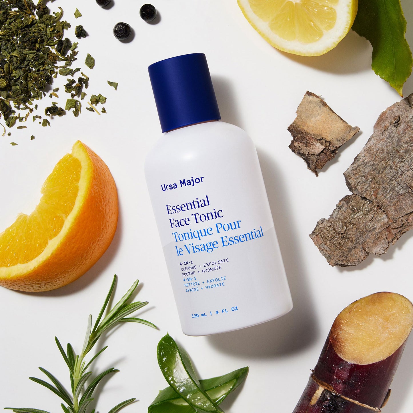 Ursa Major Essential Face Tonic | 4-in-1 Natural Toner to Cleanse, Exfoliate, Soothe and Hydrate
