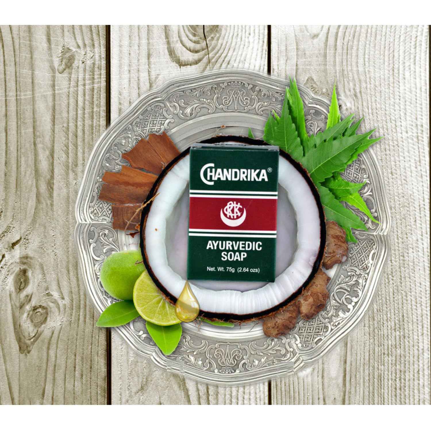 Chandrika Bath and Body Ayurvedic Bar Soap, Pack of 10 - DIRECT FROM CHANDRIKA - AUTHORIZED IMPORTERS AND DISTRIBUTORS. OF ORIGINAL CHANDRIKA LINE